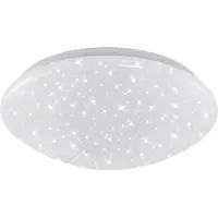 Briloner LED-taklampa Elipso stjärnhimmel IP44 4 000 K, Vitt / opal, Badrum, Syntetmaterial, Modern, Taklampa