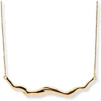 Sparv Wave Crest halsband guldpläterad 3230101
