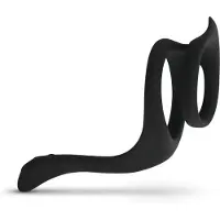 EasyToys - penisring och pungband - flexibel silikon svart