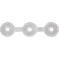 Perfect Fit Triple - penisring set - 3-pack - vit