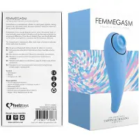 Feelztoys - klitorisvibrator 2-i-1 uppladdningsbar blå