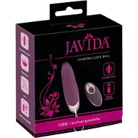 Javida Shaking Love - bärbart radiostyrt, stötande vibrerande ägg (lila)