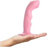 Strap-On-Me M - vattentät, pulserande G-punkt vibrator (rosa)