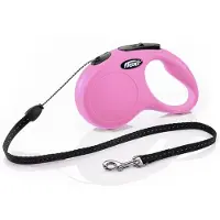 Flexi New Classic S Linbana 5 m rosa