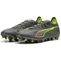 Puma Ultra 5 Match MG Audacity - Matt åldrad silver/Gul/Silver - Multi Ground (MG), storlek 44