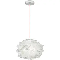 Slamp Taklampa , Veli Mini Single Couture, dimbara, Vit, Vardagsrum, Plast, Design