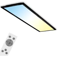 Briloner LED panel Piatto CCT, dimbar, Svart, Vardagsrum / matsal, Metall, Modern, LED-taklampa