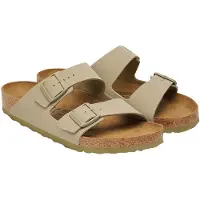 Birkenstock för män. 1027704 Sandaler i läder Arizona (Normal passform) kakigrön (41), Hud, Karta, Ingen, Casual