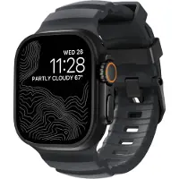 Nomad Rocky Point Band, Band, SmartWatch, Svart, Apple, Ultra / 46mm, Läder, Titan