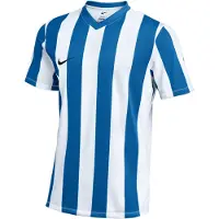 Nike Matchtröja Dri-FIT Striped Division V - Vit/Royal Blå/Svart, storlek Medium