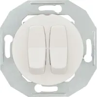 Schneider Electric WDE011026 dubbelbrytare WDE011026 med centralplatta WS Renova 1 st