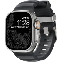 Nomad Rocky Point Band, Band, Smartwatch, Självtorkning, Apple, Ultra / 46mm, Läder, Titan