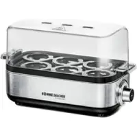 Rommelsbacher ER 600, 6 ägg, Rostfritt stål, Rostfritt stål, Transparent, 400 W, 230 V, 228 mm