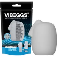 Vibeggs Candy Curves - vibrerande ägg-masturbator (vit)