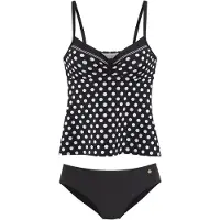 LASCANA Tankini svart / vit
