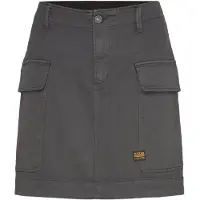 G-Star för kvinnor. D25235-C106-G476 Cargo minikjol mörkgrå (29), Casual, Ekologisk bomull, Hållbar