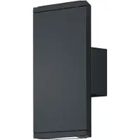 TRIO Lighting LED utomhus vägglampa COLORADO, Svart, Aluminium / grå / zink, Modern, LED-vägglampa utomhus