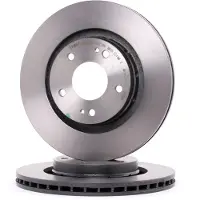 Brembo Bromsskiva 09A73811 fram, ventilerad, 1 Stycke