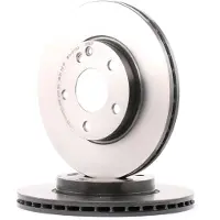 Brembo Bromsskiva 9868011 fram, ventilerad, höggradigt förkolnad, 1 Stycke