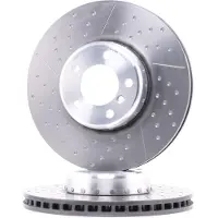 Brembo Bromsskiva 09C39813 fram, ventilerad, slits, höggradigt förkolnad, 1 Stycke