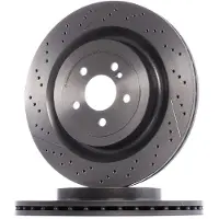 Brembo Bromsskiva 09B87911 bak, ventilerad, slits, höggradigt förkolnad, 1 Stycke