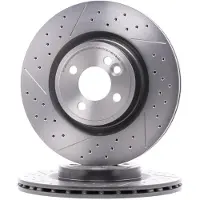 Brembo Bromsskiva 09B75421 fram, ventilerad, slits, höggradigt förkolnad, 1 Stycke