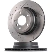 Brembo Bromsskiva 09C24611 bak, ventilerad, slits, höggradigt förkolnad, 1 Stycke