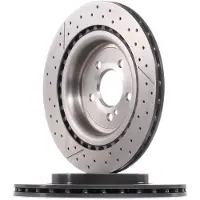 Brembo Bromsskiva 09B78811 bak, ventilerad, slits, höggradigt förkolnad, 1 Stycke