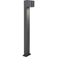 TRIO Lighting Pollare uthomus Roya, dimbar, Svart, Aluminium / grå / zink, Modern, Utomhuslampa