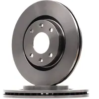 Delphi Bromsskivor BG3620 fram, ventilerad, 2 Stycke