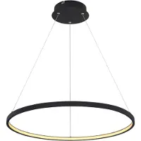 Globo Pendellampa Ralph, Svart, Vardagsrum / matsal, Metall