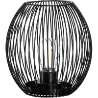 Leonardo LED-lykta svart 18cm CASOLARE -