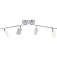 Paul Neuhaus LED taklampa Mira, dimbar, Aluminium / grå / zink, Vardagsrum / matsal, Aluminium / grå / zink, Modern, LED-taklampa