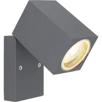 Globo Lighting Utomhus spotlampa Veronika, reglerbar, antracit Veronika, Aluminium / grå / zink, Aluminium / grå / zink, Modern, Utomhusvägglampa