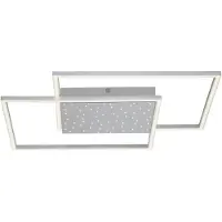 Paul Neuhaus LED taklampa Yuki, dimbar, Aluminium / grå / zink, Vardagsrum / matsal, Aluminium / grå / zink, Modern, LED-taklampa