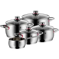 WMF Quality One 07.7455.6380, Grytset, Rostfritt stål, Rostfritt stål, Rostfritt stål, Rostfritt stål, Rostfritt stål