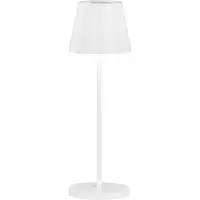 FISCHER&HONSEL GMBH LED-batteri bordslampa Cosenza 2.0 34 cm sandvit Cosenza, dimbar, Vitt / opal, Vardagsrum / matsal, Metall, Modern