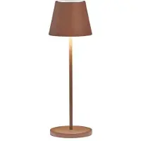 FISCHER&HONSEL GMBH LED-batteri bordslampa Cosenza 2.0 rostfärgad Cosenza, dimbar, Brun / rost, Vardagsrum / matsal, Metall, Modern