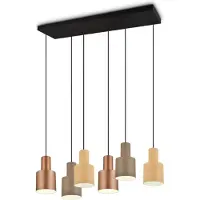 TRIO Lighting Hänglampa Agudo, dimbar, Multifärgad, Vardagsrum / matsal, Metall, Modern, Pendellampa
