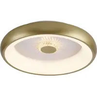 JUST LIGHT LED taklampa Vertigo, dimbar, Mässing / guld, Vardagsrum / matsal, Metall, Modern, LED-taklampa