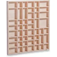 Zeller trävitrinskåp - samlarvitrin,