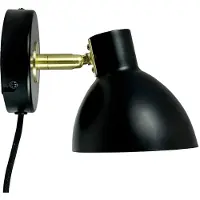 Dyberg Larsen Design vägglampa Lilje, Svart, Vardagsrum / matsal, Metall, Design, Vägglampa, vägglampa inomhus