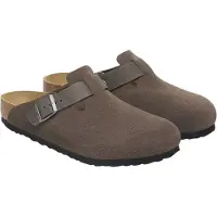 Birkenstock Pantolette 'Boston' greige
