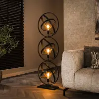 Zijlstra Golvlampa Orbit, Svart, Vardagsrum / matsal, Metall, Modern, Golvlampa