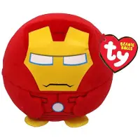 TY Gosedjur - Beanie Bollar - 9 cm - Marvel Iron Man - - One Size - Gosedjur