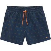 s.Oliver Badshorts marinblå / pastellorange