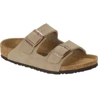 Birkenstock Tofflor Arizona Kids LEVE Taupe pojkar - Beige - 28
