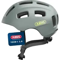 ABUS Youn-I 2.0, Cykelhjälm, Junior, Ljusgrå