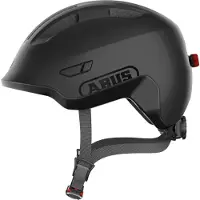 ABUS Cykelhjälm - Smiley 3.0 Ace LED - Sammet Black - - 45-51 cm - Cykelhjälm