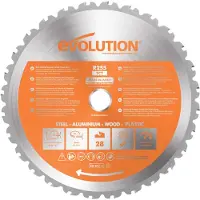 Evolution RAGE 255 mm / 28z [EVO-255-MULTI] TCT multiplåtsågblad